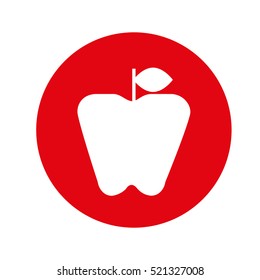 apple fresh fruit isolated icon vector illustration design