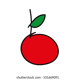 apple fresh fruit isolated icon vector illustration design