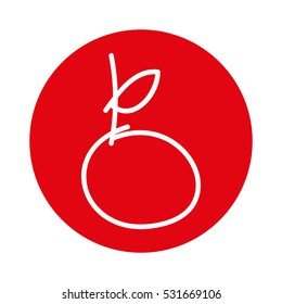 apple fresh fruit isolated icon vector illustration design