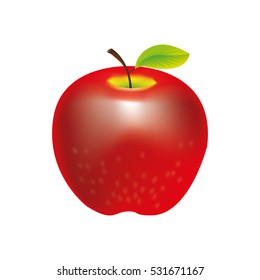 apple fresh fruit isolated icon vector illustration design