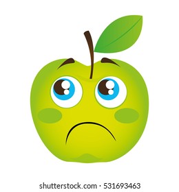 apple fresh fruit isolated icon vector illustration design