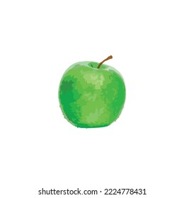 Apple, fresh, illustration geometric symbol simple logo vector