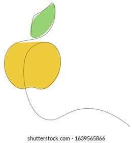 Apple fruit background vector illustration