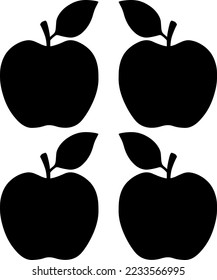 Apple fruit with black colors