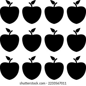 Apple fruit with black colors