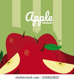 Apple fruit cartoon