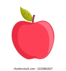 apple fruit cartoon icon isolated