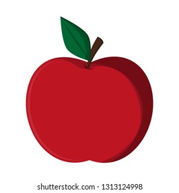 apple fruit cartoon isolated
