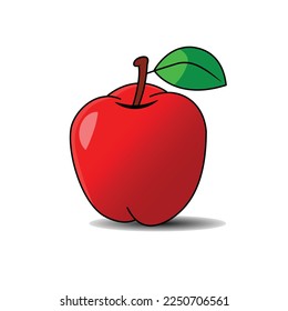 apple fruit cartoon vector design