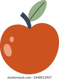 Apple Fruit Cartoon Vector Illustration