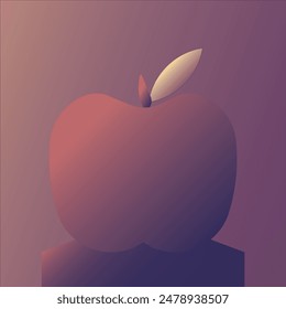 Apple fruit cinematic lights moody