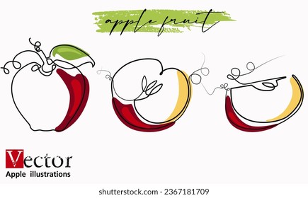 Apple fruit continuous line