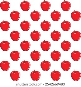 apple fruit contour abstract seamless pattern on white background for wallpaper, pattern, web, blog, surface, textures, graphic and printing