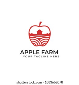 Apple Fruit Farm Logo Concept Design Stock Vector (Royalty Free ...