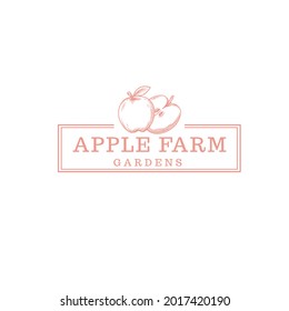 apple fruit farm store logo
