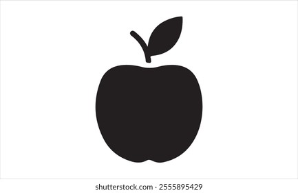 Apple fruit flat icon  illustration