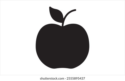 Apple fruit flat icon  illustration