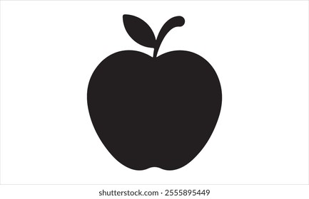 Apple fruit flat icon  illustration