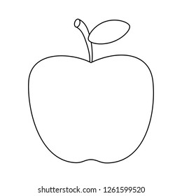 Apple fruit food black and white