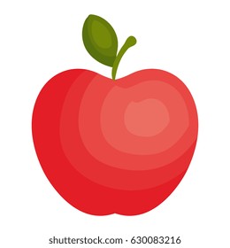 apple fruit fresh isolated icon
