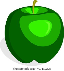 Apple Fruit Green Vector Illustration