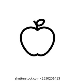 apple fruit icon design concept