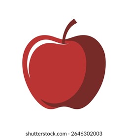 Apple fruit icon design isolated on a white background