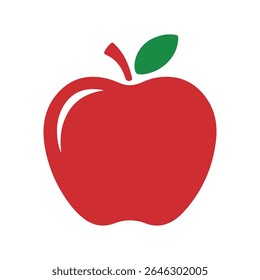Apple fruit icon design isolated on a white background