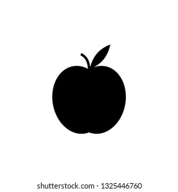 Apple fruit icon design template vector isolated illustration