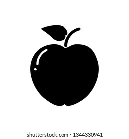 Apple fruit icon design template vector isolated illustration