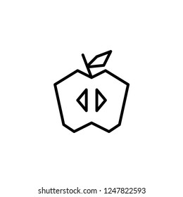 Apple fruit icon. Diet sign