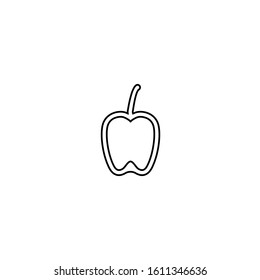 Apple fruit icon. Farm symbol. Logo  design element
