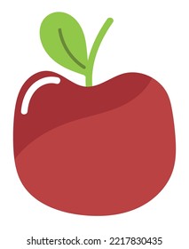 Apfelfruchtsymbol einzeln