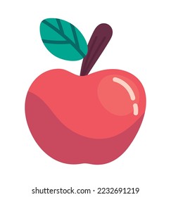 Apfelfruchtsymbol einzeln