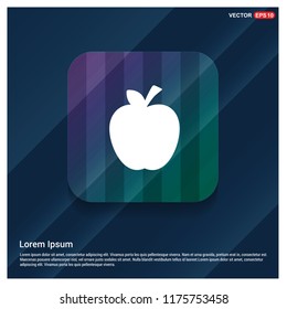 Apple fruit icon - Free vector icon