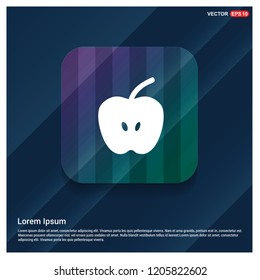 Apple fruit icon - Free vector icon