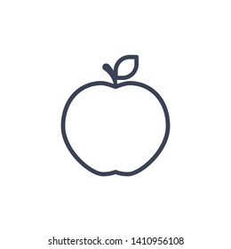 Apple fruit icon illustration vector eps