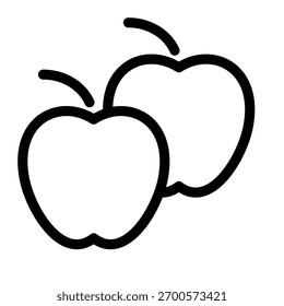 Apple Fruit ícone ilustração vetor modelo de design