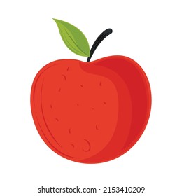 apple fruit icon isolated flat