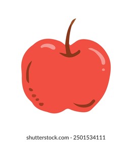 Apple fruit icon isolated on white background - Powered by Shutterstock - Get 15% off with code: PIKWIZARD15