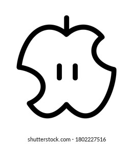 apple fruit icon or logo isolated sign symbol vector illustration - high quality black style vector icons
