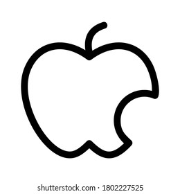 apple fruit icon or logo isolated sign symbol vector illustration - high quality black style vector icons
