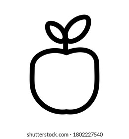 apple fruit icon or logo isolated sign symbol vector illustration - high quality black style vector icons
