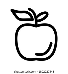apple fruit icon or logo isolated sign symbol vector illustration - high quality black style vector icons
