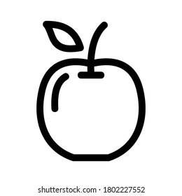 apple fruit icon or logo isolated sign symbol vector illustration - high quality black style vector icons
