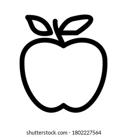 apple fruit icon or logo isolated sign symbol vector illustration - high quality black style vector icons
