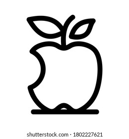 apple fruit icon or logo isolated sign symbol vector illustration - high quality black style vector icons
