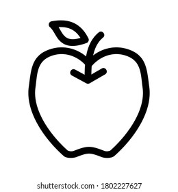 apple fruit icon or logo isolated sign symbol vector illustration - high quality black style vector icons
