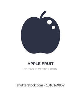 apple fruit icon on white background. Simple element illustration from Food concept. apple fruit icon symbol design.