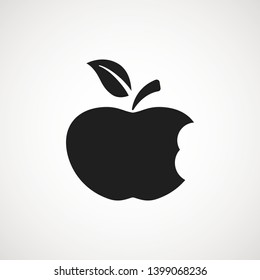 Apple fruit icon. Organic nutrition healthy food. Hand draw illustration. Apple Isolated on white background. - Vector.